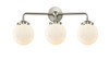 Beacon - 3 Light - 24 inch - Brushed Satin Nickel - Bath Vanity Light (284-3W-SN-G201-6-LED)