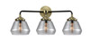 Fulton - 3 Light - 25 inch - Black Antique Brass - Bath Vanity Light (284-3W-BAB-G173-LED)