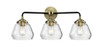 Fulton - 3 Light - 25 inch - Black Antique Brass - Bath Vanity Light (284-3W-BAB-G172-LED)