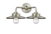 Railroad - 2 Light - 16 inch - Brushed Satin Nickel - Bath Vanity Light (284-2W-SN-M2-SN-LED)