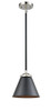 Appalachian - 1 Light - 8 inch - Black Polished Nickel - Cord hung - Mini Pendant (284-1S-BPN-M13-BK-LED)