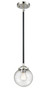 Beacon - 1 Light - 6 inch - Black Polished Nickel - Cord hung - Mini Pendant (284-1S-BPN-G204-6)