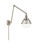 Hampden - 1 Light - 7 inch - Brushed Satin Nickel - Swing Arm (238-SN-HFS-62-SN-LED)