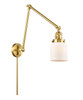 Bell - 1 Light - 8 inch - Satin Gold - Swing Arm (238-SG-G51)