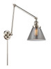 Cone - 1 Light - 8 inch - Polished Nickel - Swing Arm (238-PN-G43-LED)