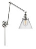 Cone - 1 Light - 8 inch - Polished Chrome - Swing Arm (238-PC-G42-LED)