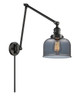 Bell - 1 Light - 8 inch - Matte Black - Swing Arm (238-BK-G73-LED)