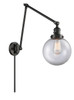Beacon - 1 Light - 8 inch - Matte Black - Swing Arm (238-BK-G202-8-LED)