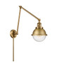 Hampden - 1 Light - 7 inch - Brushed Brass - Swing Arm (238-BB-HFS-64-BB)