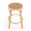Butler Specialty Company Tobias 24 in. Seat Height Round Rattan Backless Counter Stool, Natural (9371404)
