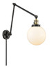 Beacon - 1 Light - 8 inch - Black Antique Brass - Swing Arm (238-BAB-G201-8)