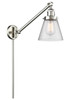 Cone - 1 Light - 8 inch - Brushed Satin Nickel - Swing Arm (237-SN-G64)