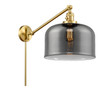 Bell - 1 Light - 12 inch - Satin Gold - Swing Arm (237-SG-G73-L)