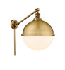 Hampden - 1 Light - 13 inch - Brushed Brass - Swing Arm (237-BB-HFS-121-BB)