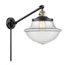 Oxford - 1 Light - 12 inch - Black Antique Brass - Swing Arm (237-BAB-G542-LED)