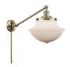 Oxford - 1 Light - 12 inch - Antique Brass - Swing Arm (237-AB-G541)