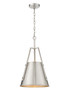 Luxor - 1 Light - 12 inch - Brushed Satin Nickel - Chain Hung - Mini Pendant (382-1S-SN-M382-12-SN)