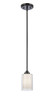 Fairbank - 1 Light - 4 inch - Matte Black - Cord hung - Mini Pendant (342-1S-BK-CLW)