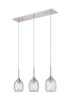 Berkshire - 3 Light - 27 inch - Brushed Satin Nickel - Cord Hung - Island Light (323-3I-SN-G323-5CL)