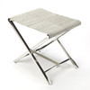 Butler Matteo Embossed Leather & Metal Folding Stool (3990220)