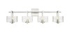 Striate - 4 Light - 33 inch - Satin Nickel - Bath Vanity Light (312-4W-SN-CL-LED)