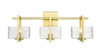 Striate - 3 Light - 24 inch - Satin Gold - Bath Vanity Light (312-3W-SG-CL)