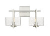 Striate - 2 Light - 15 inch - Satin Nickel - Bath Vanity Light (312-2W-SN-CL-LED)