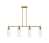 Crown Point - 4 Light - 44 inch - Brushed Brass - Island Light (434-4I-BB-G434-12SDY)