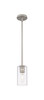 Crown Point - 1 Light - 5 inch - Satin Nickel - Pendant (434-1S-SN-G434-7CL)