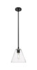 Crown Point - 1 Light - 8 inch - Matte Black - Pendant (434-1S-BK-GBC-84)