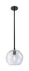 Crown Point - 1 Light - 8 inch - Matte Black - Pendant (434-1S-BK-G124-8)