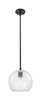 Crown Point - 1 Light - 8 inch - Matte Black - Pendant (434-1S-BK-G122-8)