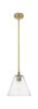 Crown Point - 1 Light - 8 inch - Brushed Brass - Pendant (434-1S-BB-GBC-84)