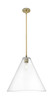 Crown Point - 1 Light - 16 inch - Brushed Brass - Pendant (434-1S-BB-GBC-162)