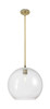 Crown Point - 1 Light - 12 inch - Brushed Brass - Pendant (434-1S-BB-G122-12)