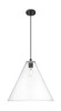 Crown Point - 1 Light - 16 inch - Matte Black - Pendant (434-1P-BK-GBC-162)