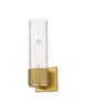 Bolivar - 1 Light - 5 inch - Brushed Brass - Sconce (428-1W-BB-G428-12CL)