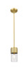 Bolivar - 1 Light - 5 inch - Brushed Brass - Pendant (428-1S-BB-G428-7CL)