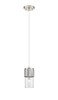 Bolivar - 1 Light - 5 inch - Satin Nickel - Pendant (428-1P-SN-G428-7CL)