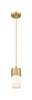 Bolivar - 1 Light - 5 inch - Brushed Brass - Pendant (428-1P-BB-G428-7WH)