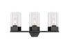 Claverack - 3 Light - 22 inch - Matte Black - Bath Vanity Light (427-3W-BK-G427-9CL)