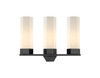 Claverack - 3 Light - 22 inch - Matte Black - Bath Vanity Light (427-3W-BK-G427-14WH)
