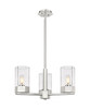Claverack - 3 Light - 22 inch - Satin Nickel - Pendant (427-3CR-SN-G427-9CL)
