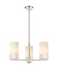 Claverack - 3 Light - 22 inch - Polished Nickel - Pendant (427-3CR-PN-G427-9WH)