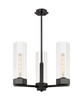 Claverack - 3 Light - 22 inch - Matte Black - Pendant (427-3CR-BK-G427-14CL)