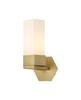 Claverack - 1 Light - 6 inch - Brushed Brass - Sconce (427-1W-BB-G427-9WH)