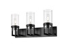Utopia - 3 Light - 5 inch - Matte Black - Bath Vanity Light (426-3W-BK-G426-8CL)