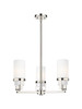 Utopia - 3 Light - 22 inch - Polished Nickel - Pendant (426-3CR-PN-G426-8WH)