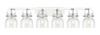 Pilaster II Bell - 6 Light - 46 inch - Polished Chrome - Bath Vanity Light (423-6W-PC-G412-6CL)