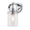 Pilaster II Cylinder - 1 Light - 7 inch Long Glass - Polished Chrome - Sconce (423-1W-PC-G423-7DE)